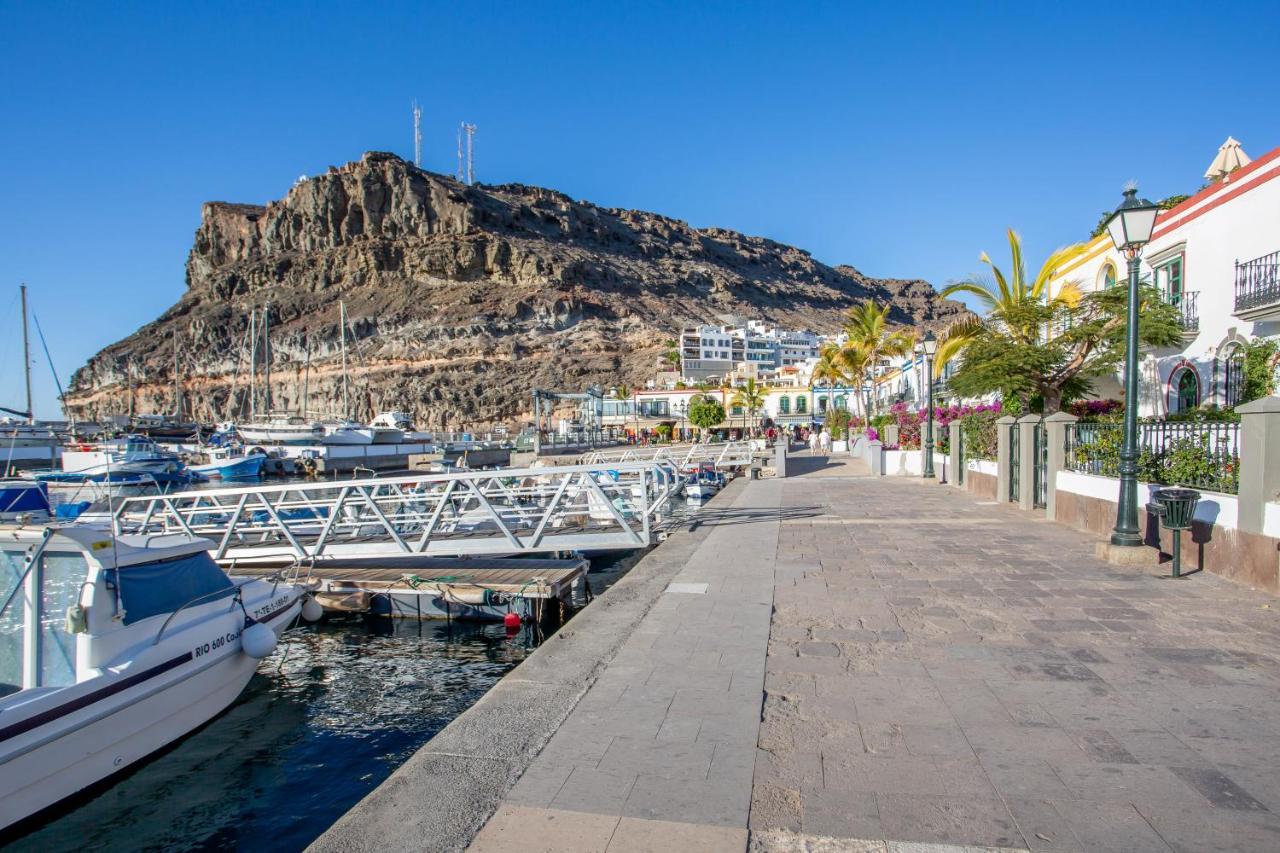 Ribera Del Puerto - Luxe Apartement With Great Terrace And Sea View Puerto De Mogan Dış mekan fotoğraf