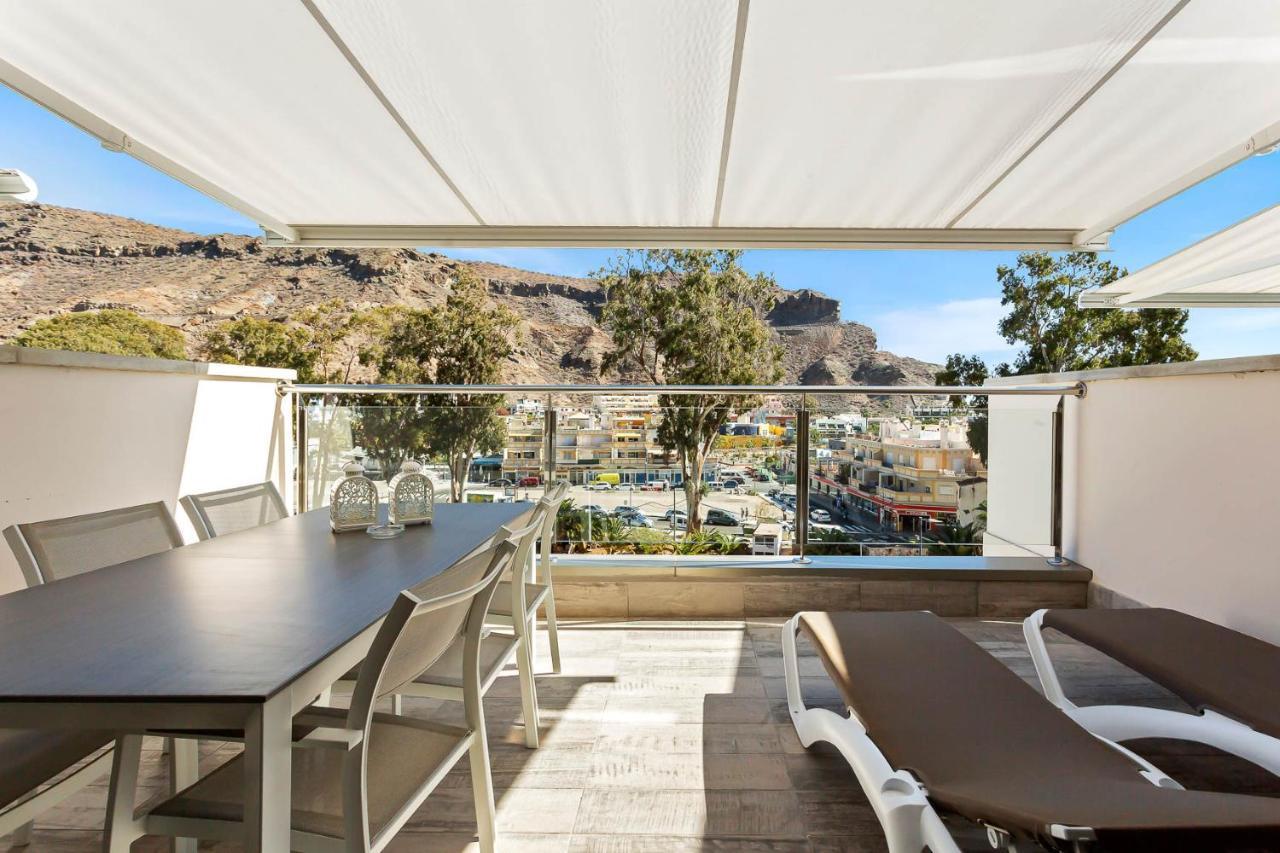 Ribera Del Puerto - Luxe Apartement With Great Terrace And Sea View Puerto De Mogan Dış mekan fotoğraf